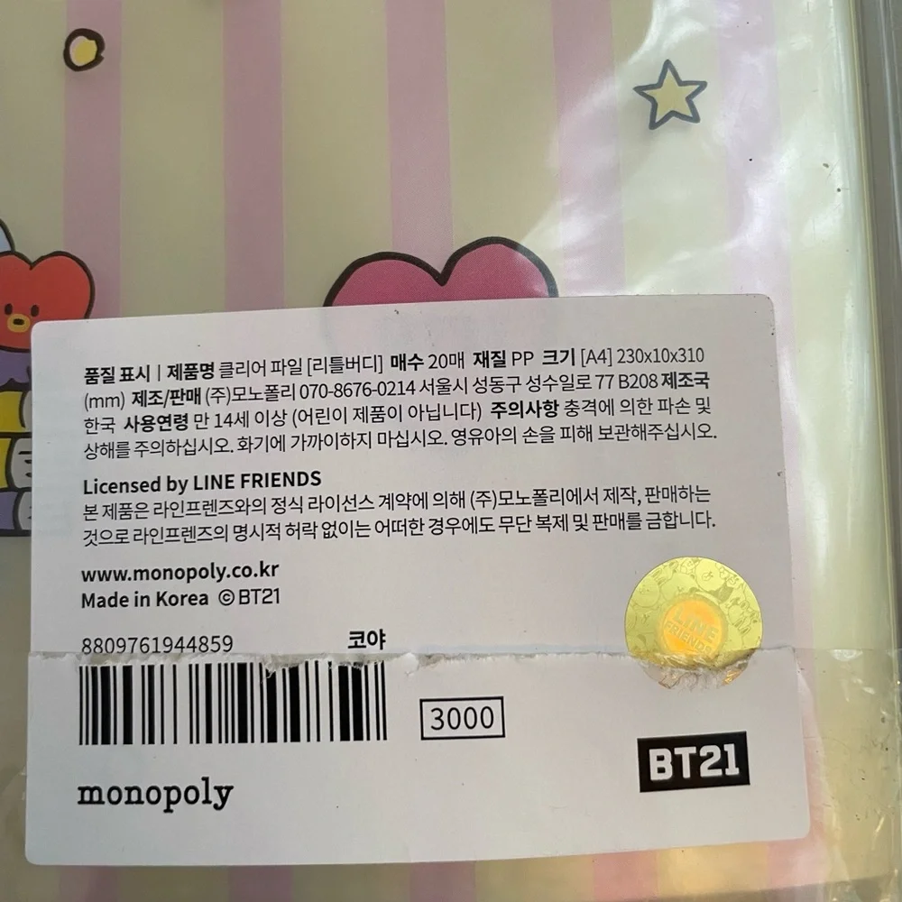 BT21 Koya Folder | BTS | New in wrapping